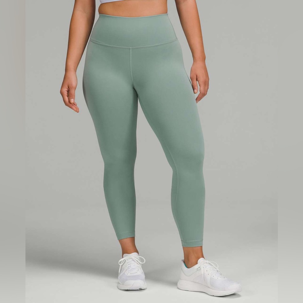 Lululemon Wunder Train Contour Fit Leggings Misty Glade 25” Size 4
